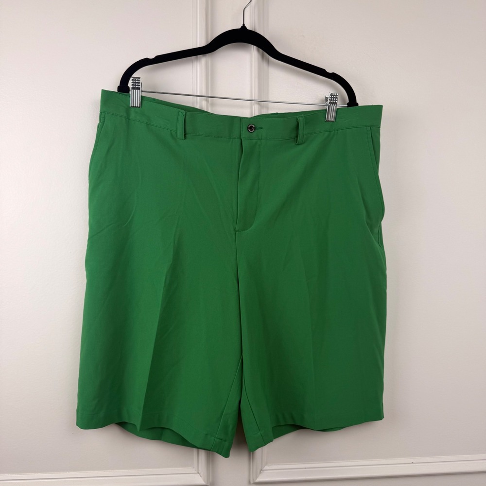 Dunning Golf Shorts Mens 38 Green Performance Stretch Flat Front Athletic